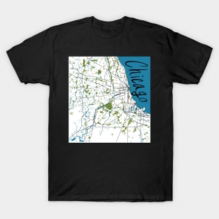 Chicago Map T-Shirt